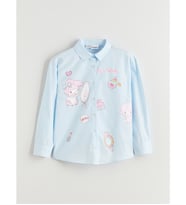 LCW Kids Mavi My Melody Baskılı Kız Çocuk Gömlek