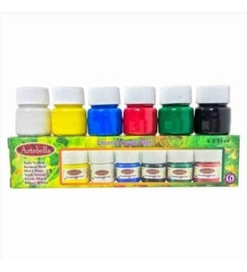 Artebella Transparan Çini Seramik Boyası ABSTS001 50 cc 6 ‘lı Set – 1