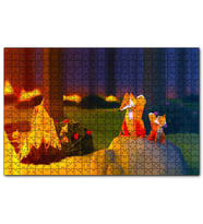 Cakapuzzle 2018 Soyut Sanat Tasarım Orman Tilki  Puzzle Yapboz MDF (Ahşap) (120 Parça)