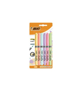 Bic Grip Fosforlu Kalem Pastel 6'lı Set