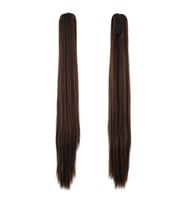 Tokalı Düz At Kuyruğu / Kahve Karamel