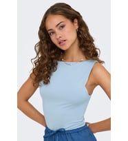 Only ONLEA 2-Ways Fit Kadın Askılı Basic Atlet Top (Mavi)