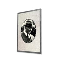 Atatürk Cam Tablo 4mm Dayanıklı Temperli Cam, Atatürk Glass Wall Art (Çok Renkli)