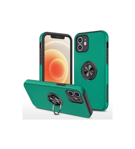 Iphone 12 Kılıf Elit Yüzüklü Kapak - Yeşil