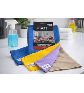 Lexroo Genel Temizlik Bezi Mikrofiber 4'lü Fırsat Paketi Gül 40x30cm (MİX RENK)