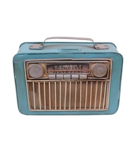 Dekoratif Metal Radyo Kumbara 1210B-1101