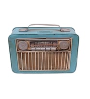 Dekoratif Metal Radyo Kumbara 1210B-1101
