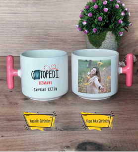 Ortopedi Uzmanı Kupa Bardak Fotoğraflı T Pembe Kulplu Tıp Bayramı Hediyesi