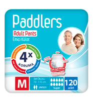 Paddlers Yetişkin Hasta Emici Külot Bez Medium 120 Adet