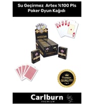 Yeni Nesil Su Geçirmez Texas Holden Casino 21 İskambil Blackjack Artex %100 Pls Poker Oyun Kağıdı