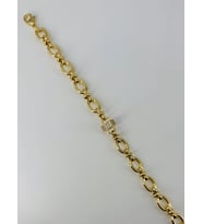 Zirkon Taşlı Pirinç Bileklikler 17+4 Cm - Kbl0379