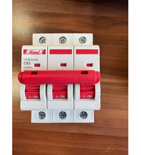 HİMEL 3x63A C Tipi 3 kutup  4,5kA Otomatik Sigorta Devre Kesici