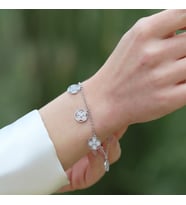 Yonca Bvlgari Zirkon Taşlı Gümüş Bileklik