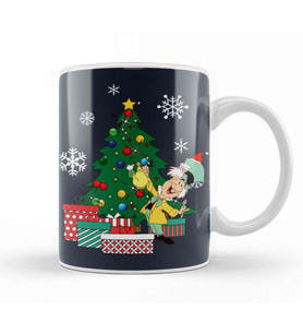 The Mad Hatter Around The Christmas Tree Kupa Bardak Porselen