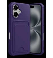 iPhone 17 Kelvin Kartvizitli Silikon - Derin Mor
