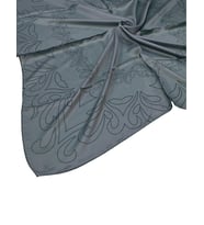 Valino Desenli Şifon Eşarp – 90x90 cm (Antrasit)