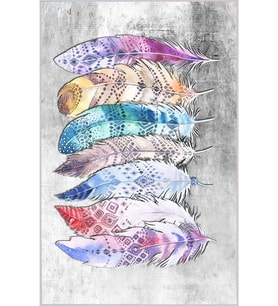 Eliana Home Baskılı, Yıkanabilir Kaymaz Taban Salon Halısı LNA1316 100x150 cm (Gri)