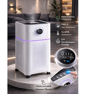 3in1 810m³ Hacim Hava Temizleme Nemlendirme UV Sterilizasyon Makinesi - Sessiz