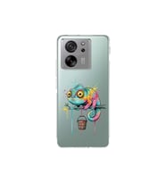 Xiaomi Mi 13T ile Uyumlu Splash Bukalemun Tasarımlı Şeffaf Silikon Kılıf