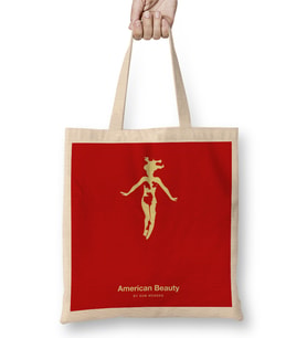 American Beauty Roses Movie Silhouette Bez Çanta Uzun Saplı