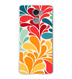PrintiFy Huawei Y7 Prime ile Uyumlu 1mm Slim Fit Retro Renkler 5 Baskılı Şeffaf  Kılıf