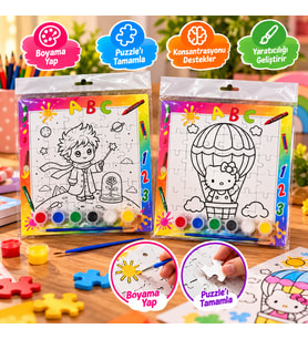 Boyanabilir Puzzle Seti