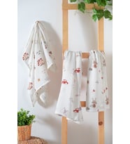 Çok Amaçlı Bebek Müslin Örtüsü 3'Lü Set - Bunny