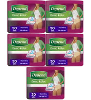Depend Emici Külot Hasta Bezi Large - Büyük Kadın 150 Adet (5PK*30)