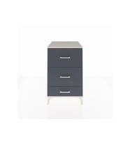 Kronos Komodin 3 Çekmeceli 60x59x96 Aytaşı-Antrasit