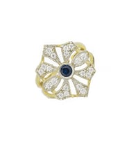 Sparkle Gümüş Yüzük Ms2476 (Altın)