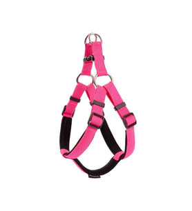 Actirex Neon Yumuşak Doku Ayarlanır Köpek Göğüs Tasması Pink XS 3-5 Kg Olan Köpek (Pembe)