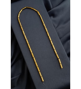 Hematit Doğal Taş Parlak Gold Silindir Kesim 4x13mm Dizi [AA]