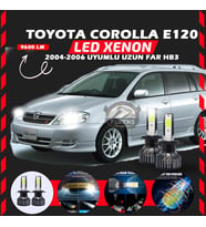 Toyota Corolla E120 2004-2006 Uzun Far Uyumlu Şimşek Etkili Led Xenon Pro Series HB3