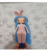 amigurumi tavşan taçlı bebek
