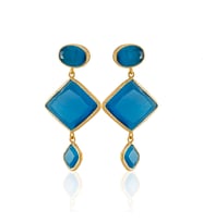 Kadir Jewellery 22 Ayar Altın Kaplama Kadın Sallantılı Küpe -El İşçiliği Ve Hipoalerjenik Küpe