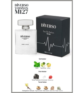 DİVERSO M127 ERKEK PARFÜM EDP 50 ML AROMATİK  T.C. Sağlık Bakanlığı ÜTS KAYITLI