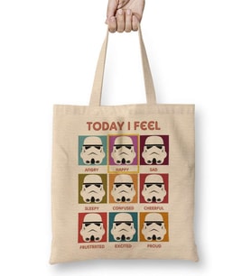 Today i Feel Trooper Star Wars Bez Çanta Uzun Saplı