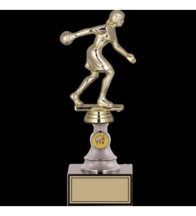 ODAK KUPA - Figürlü Kupalar - Bowling Kadın Figürlü Kupalar FG-010 C - 25 cm