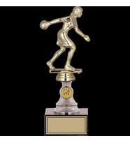 ODAK KUPA - Figürlü Kupalar - Bowling Kadın Figürlü Kupalar FG-010 C - 25 cm