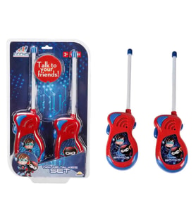 Eccho Walkie Talkie Süper Kahraman Temalı Telsiz Seti 50 Metre Menzilli, Esnek Antenli 2’li Set