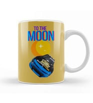 TO THE MOON DOGECAR Dogecoin Crypto Logo Merch Kupa Bardak Porselen