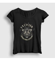 Presmono Kadın Siyah Shogun V3 Trivium T-Shirt 179622tt