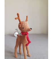 Kaşkollu Alageyik Amigurumi El Örgüsü Oyuncak El Yapımı Örgü Oyuncak