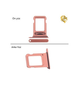 İphone 17 Pro Max Çift Sim yuvası , sim tepsisi, İkili sim aparat, sim yeri, sim tray, sim çekmecesi / çift, ikili, çiftli, dual 17 Pro Max Uyumlu (Turuncu)