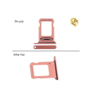 İphone 17 Pro Max Çift Sim yuvası , sim tepsisi, İkili sim aparat, sim yeri, sim tray, sim çekmecesi / çift, ikili, çiftli, dual 17 Pro Max Uyumlu (Turuncu)