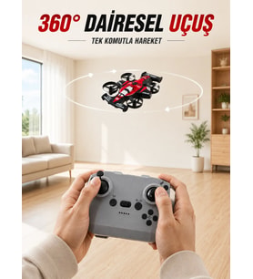 Uzaktan Kumandalı RC Drone 360° Akrobatik Dönüş 3 Kademeli Hız Headless Mode