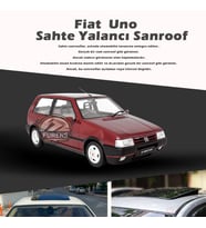 Fiat Uno Parlak Siyah Yalancı Çakma Sahte Sunroof