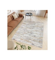 Rovigo Home Dijital Baskı Yıkanabilir Kaymaz Taban Salon Halısı RVG0482 (Gri)