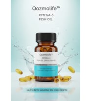 QOZMOLİFE Omega-3 Premium Fish Oil 24 Softgel X 1000mg, Balık Yağı, Hidrolize Kolajen & C Vitamini