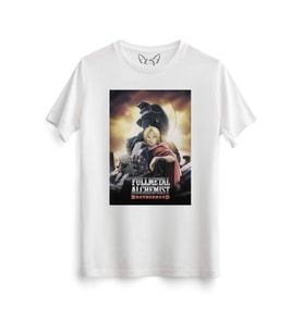 Fullmetal Alchemist Resim Baskılı Beyaz Tshirt